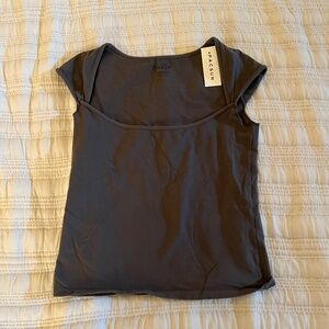 brandy melville dark grey shirt brand new with tags
